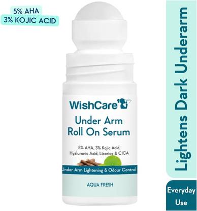 WishCare Underarm Roll On Serum-5% AHA, 3% Kojic Acid Deodorant Roll-on  -  For Men & Women