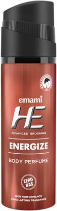 HE Energize Perfume Grap Advance Grooming Body Spray - For Men