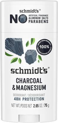 schmidt's Natural Deodorant - Charcoal + Magnesium 2.65 Oz Deodorant Stick  -  For Men & Women