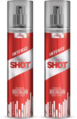 LAYER'R Shot Red Stallion Fragrant Long Lasting Fragrance Body Spray  -  For Men
