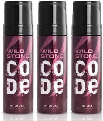 Wild Stone CODE CODE Iridium No Gas Body Perfume for Men (150ml each), Long Lasting Perfume Body Spray  -  For Men