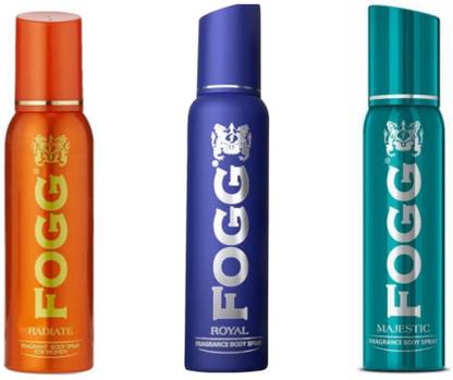 FOGG Radiate 120 ML , Royal 120 ML & Majestic 120 ML Perfume Body Spray  -  For Men & Women
