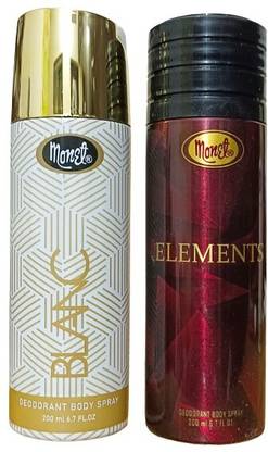 MONET BLANC DEO 200 ML AND ELEMENTS DEO 200 ML Body Spray - For Men & Women