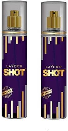 Layer'r Shot DYNAMIC 135 ML EACH (PACK OF 2) Deodorant Spray  -  For Women