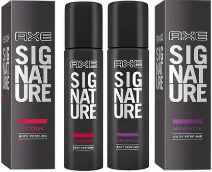 AXE SIGNATURE INTENSE BODY PERFUME 122 ML + SIGNATURE MAVERICK BODY PERFUME 122 ML Deodorant Spray  -  For Men & Women