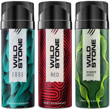 Wild Stone edge,forest spice, red deodorant combo Body Spray  -  For Men