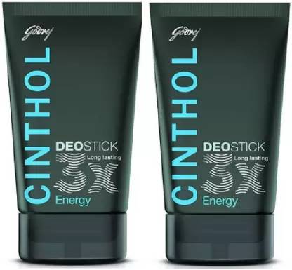 चिंथोल एनर्जी, 2 का पैक डिओडोरेंट स्टिक  -  पुरुषों और महिलाओं के लिए