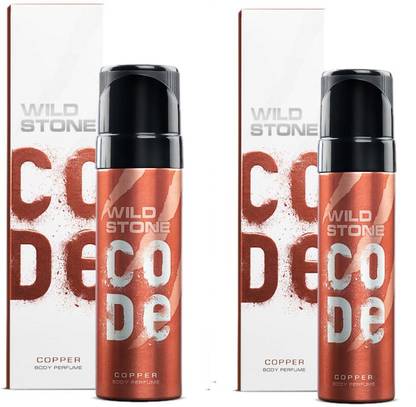 Wild Stone CODE Copper (120 ml each) Perfume Body Spray  -  For Men