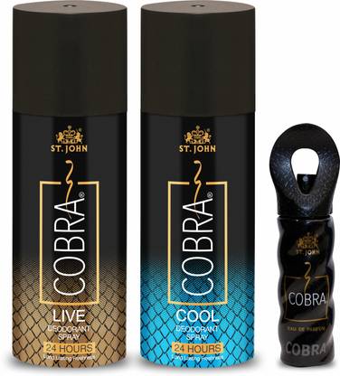 ST-JOHN Deo LIVE & SPORTS150 ml (Pack of 2) + Perfume 15ml