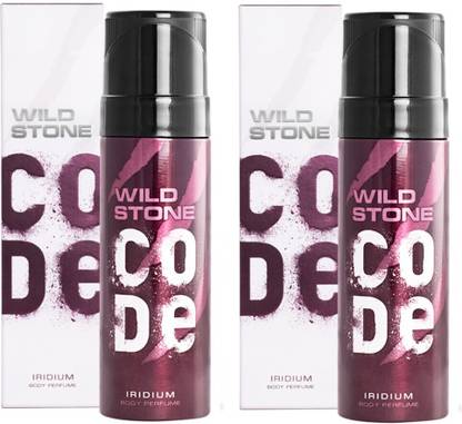 Wild Stone CODE Iridium Body Spray (120 ml each) Deodorant Spray  -  For Men