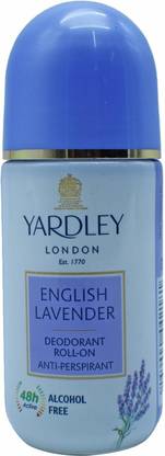 यार्डले लंडन English Lavender Deodorant Roll-On Anti-Perspirant - 50ml डिओडोरेंट रोल-ऑन  -  पुरुषों और महिलाओं के लिए