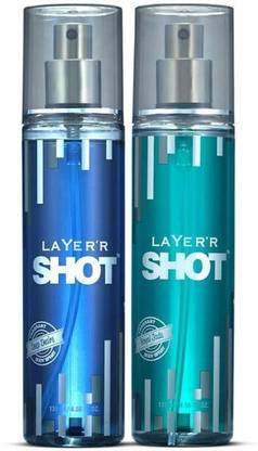 LAYER'R SHOT DEEP DESIRE, ROYAL JADE COMBO PACK F (2x13... Deodorant Spray  -  For Men