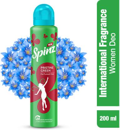 Spinz Pristine Green Deo 200ml Body Spray  -  For Men & Women