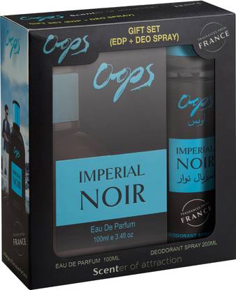 OOPS Imperial Noir Perfume & Deo Gift Set | 100ml Eau De Parfum + 200ml Deodorant | Deodorant Spray  -  For Men