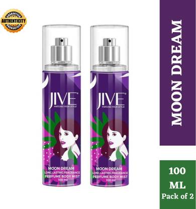 JIVE Moon Dream Perfume Body Mist 100 ml Each (Pack of 2) Body Mist  -  For Men & Women