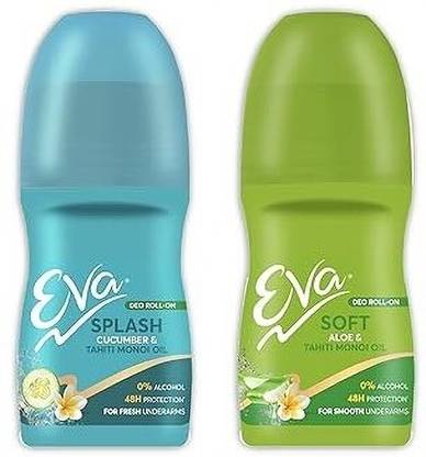EVA Soft & Splash Roll On Combo|For Fresh & Smooth Deodorant Roll-on  -  For Women