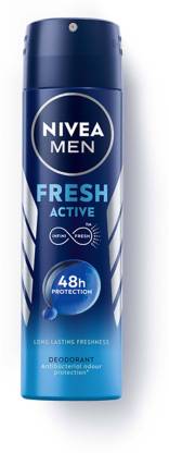 NIVEA Fresh Active Original 48 Hours Deodorant Spray  -  For Men