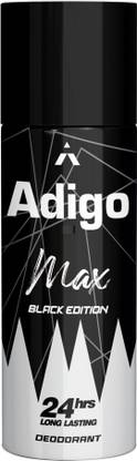 adigo MAX DEODORANT BLACK EDITION Deodorant Spray  -  For Men