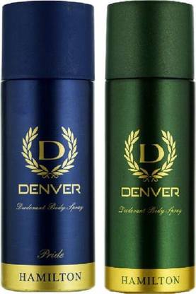 DENVER Pride and Hamilton Perfume Deodorant Spray (165 ml Each) Body Spray  -  For Men & Women