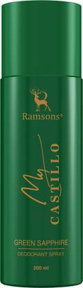 RAMSONS MY CASTILLO GREEN SAPPHIRE Deodorant Spray  -  For Men & Women