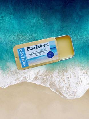 Vamesco Blue Esteem Solid Perfumes Wax Long Lasting Fragrance Deodorant Gel  -  For Men & Women