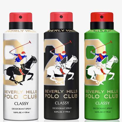 BHPC CLASSY DEO NO.9,8&2 ; 175ML EACH (PACK OF 3) Deodorant Spray  -  For Men