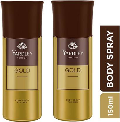 Yardley London Gold Deodorant 150ml Each Set 2 Combo Deodorant Spray  -  For Men