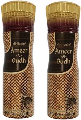 Al-Nuaim Ameer Al Oudh Alcohol Free Deodorant| 400 ml Deodorant Spray  -  For Men