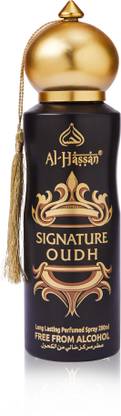 Al - Hassan Signature Oudh Perfumed | Alcohol Free Body Spray  -  For Men & Women