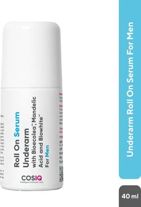 Cos-IQ Brightening Underarm Roll-On Serum for Sensitive Skin, Odour Control Deodorant Roll-on  -  For Men