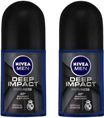 NIVEA Deep Impact Freshness Deodorant Roll-on  -  For Men