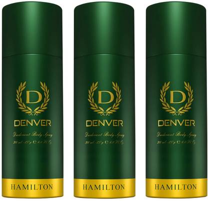 DENVER Hamilton Combos (Pack of 3) Deodorant Spray  -  For Men