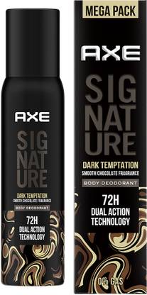 AXE Signature Dark Temptation Deodorant No Gas Body Perfume Deodorant Spray  -  For Men