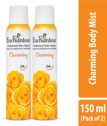 Enchanteur Charming with 24H Odour Protection Deodorant Spray  -  For Women