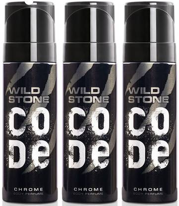 Wild Stone CODE Chrome (150 ml each) Deodorant Spray  -  For Men