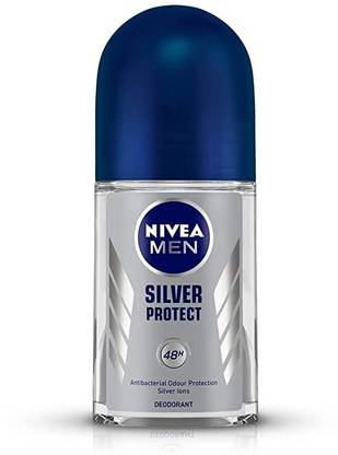 NIVEA MEN SILVER PROTECT ROLL ON 50 ML X 1 PC Deodorant Roll-on - For Men