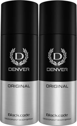 DENVER Original Black.code Deodorant Body Spray  -  For Men