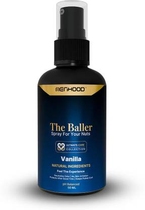 MENHOOD The Baller (Vanilla), Balls Spray For Men Private Parts, Intimate Body Mist Deodorant Spray - For Men