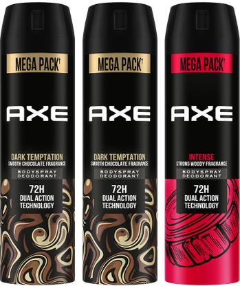 AXE Dark Temptation and Intense Deodorant Spray  -  For Men