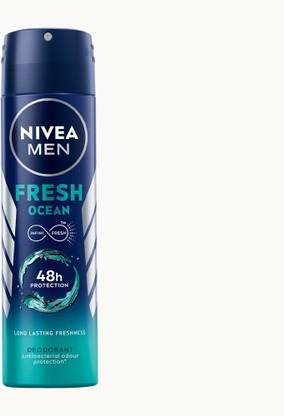 NIVEA new Fresh Ocean Deodorant Spray  -  For Men