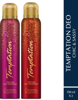Envy Temptation Sassy and Chic Perfume Body Deodorant Spray  -  For Women