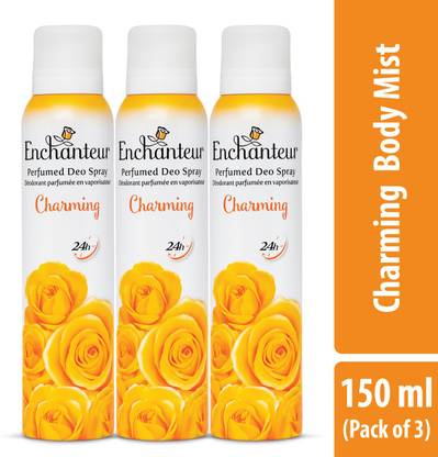 Enchanteur Charming with 24H Odour Protection Perfume Body Spray  -  For Women
