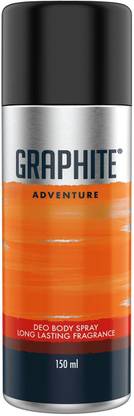 GRAPHITE ADVENTURE Long Lasting Deodorant Spray  -  For Men