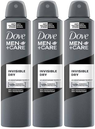 DOVE Men+Care Invisible Dry Spray Antiperspirant Deodorant (Pack of 3) Deodorant Spray – For Men  (750 ml, Pack of 3)