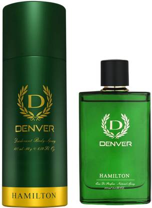 DENVER Hamilton Perfume 100 Ml & Hamilton Deo 200 Ml Combo Deodorant Spray  -  For Men