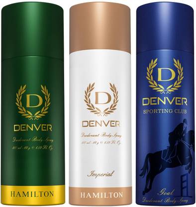 DENVER Hamilton, Imperial and Goal Combo Deodorant Spray  -  For Men