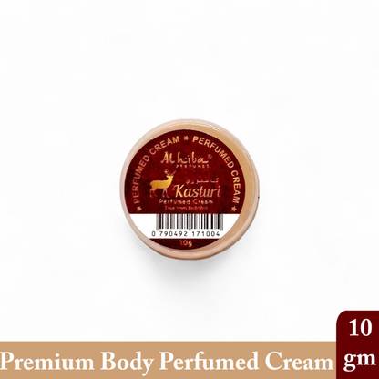 Al Hiba Kasturi Premium Long Lasting Body Perfumed Cream - Pack Of 1 (10gm) Deodorant Cream - For Men & Women