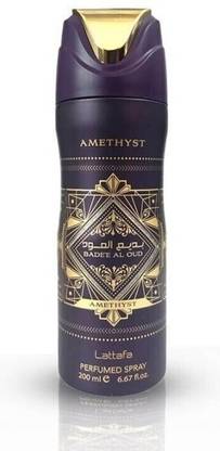 Lattafa Badee Al Oud Amethyst perfumed Spray 200ml Body Spray  -  For Men & Women