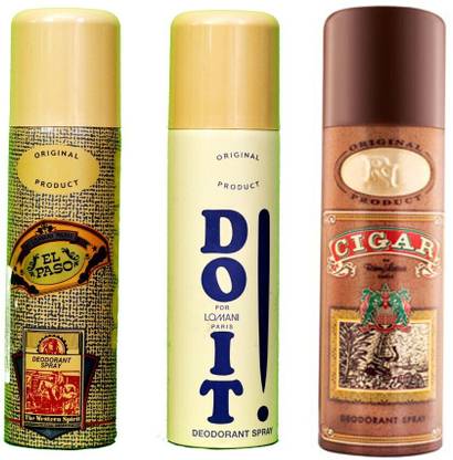 LOMANI Elpaso, Do it and Cigar Deodorant Spray  -  For Men & Women