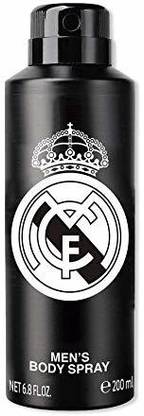 FC Barcelona Real Madrid Body Spray Perfume for Men Black, 200 ml Deodorant Spray  -  For Men